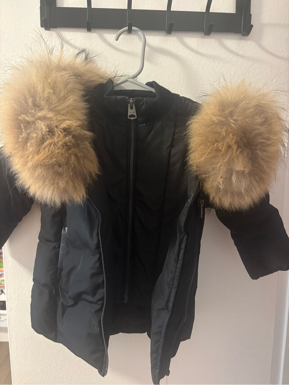 Toddler Mackage Fur Coat